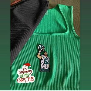 Philadelphia eagles crop top (Jason Kelce)